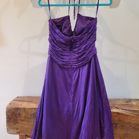 Jacob purple satin dress - Picture 6 of 6
